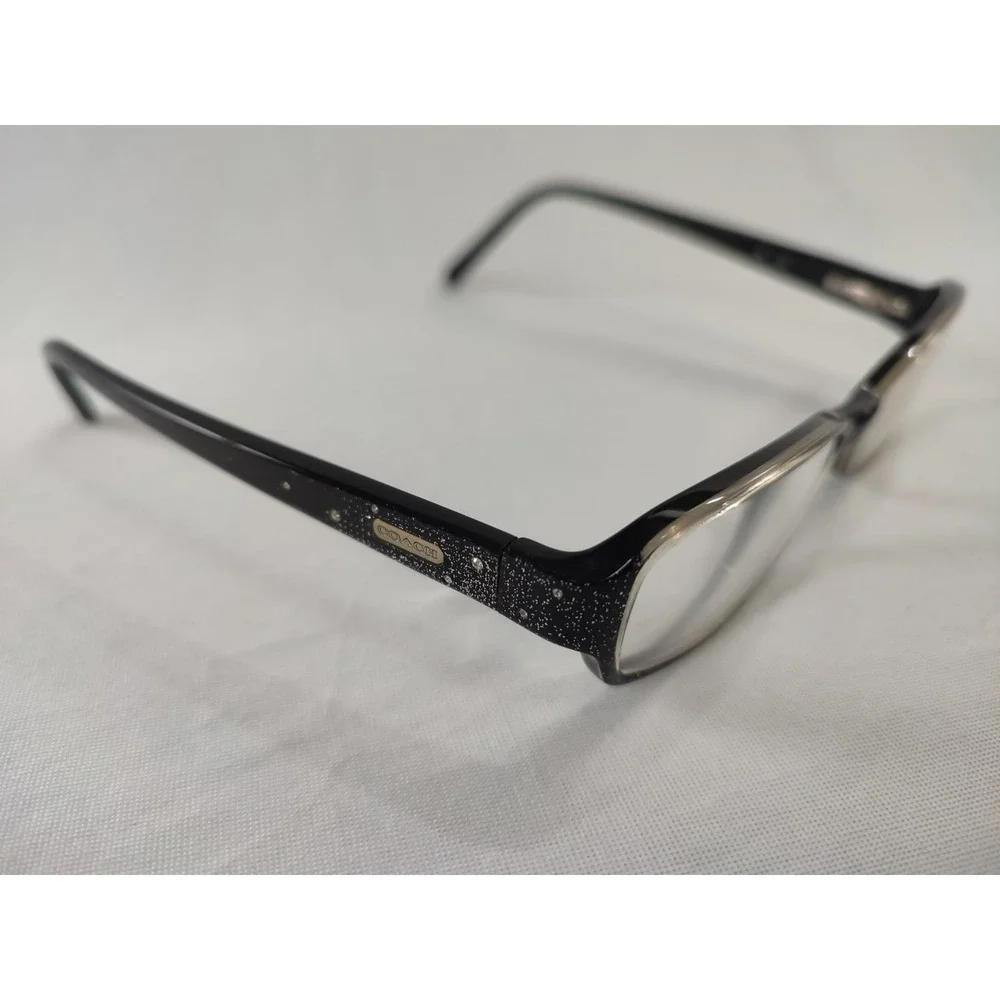 Coach Blondelle 2033 Black Glitter Crystal Eyeglasses Frames 135 Authentic